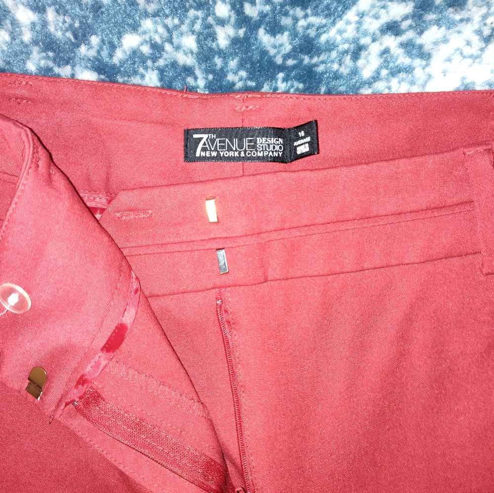7th Avenue Design Studio Red Pants